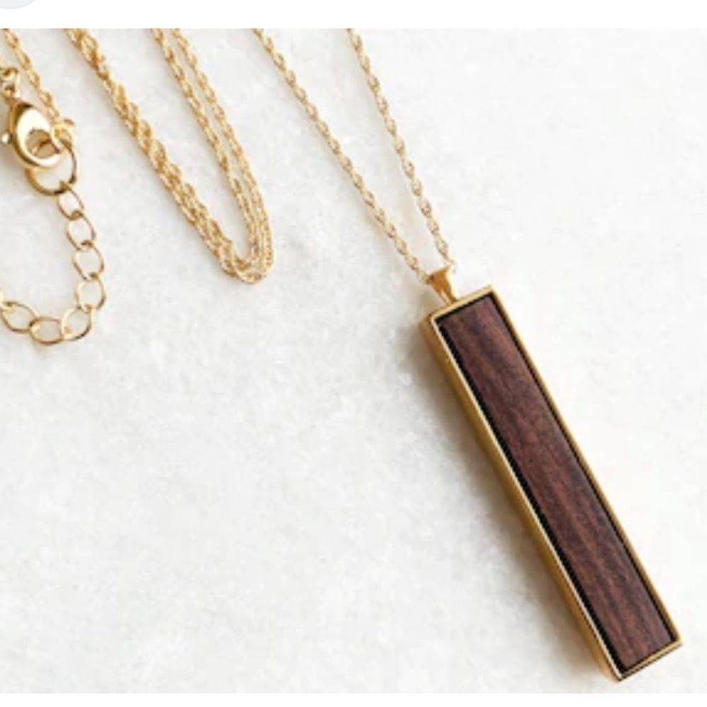 Wood Necklace Anniversary Gift